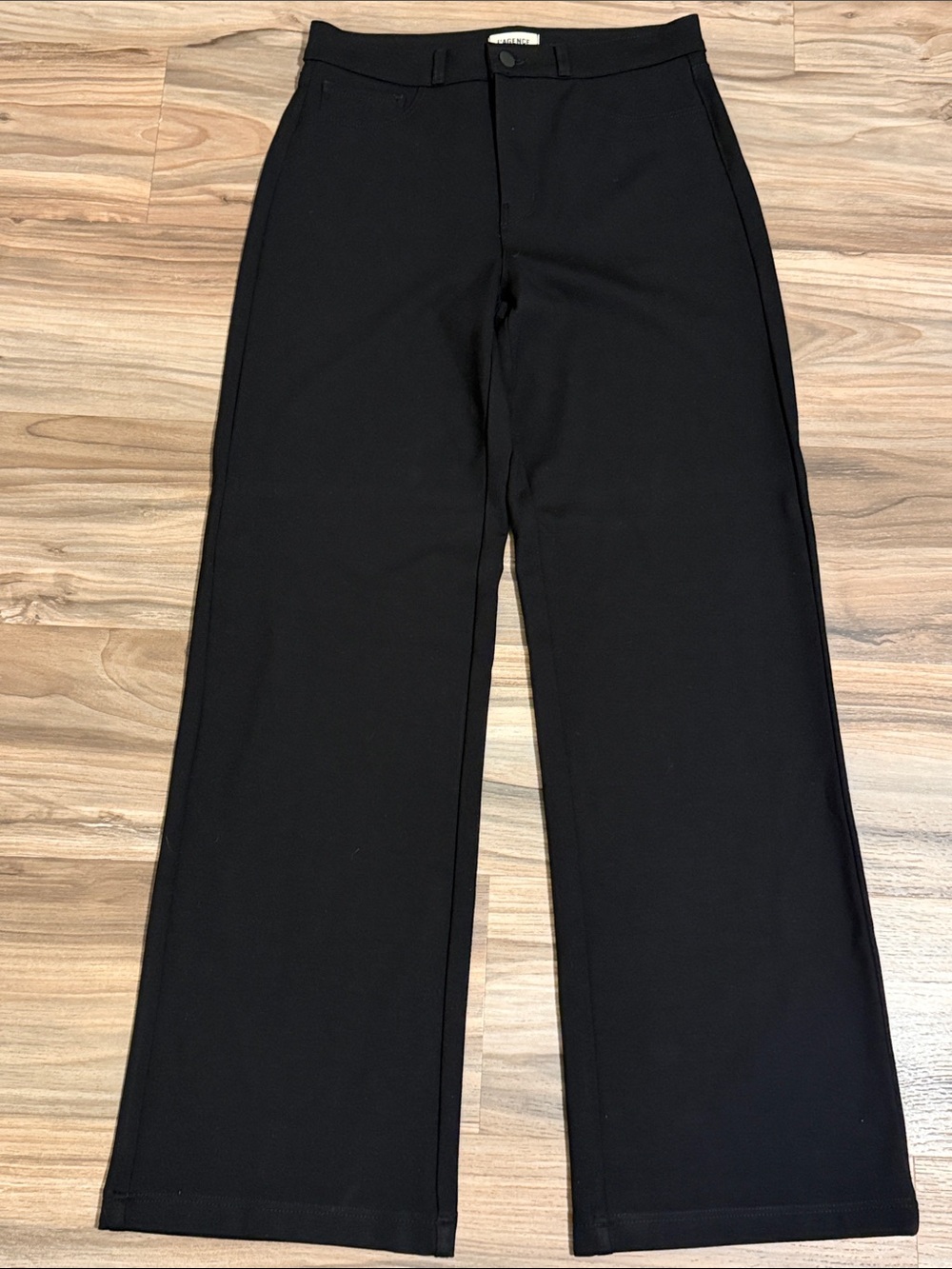 L'Agence Women's Sz. 28 Clayton High-Rise Wide Leg Ponte Pants 5 Pocket Chic